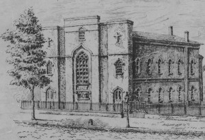 Engraving of Old St. Mary, n.d.